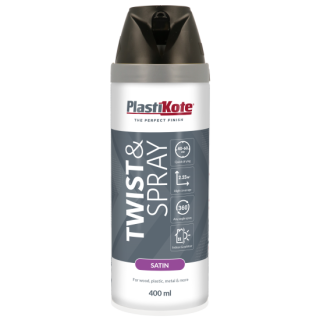 Twist & Spray Satin Black 400ml (RAL9005)